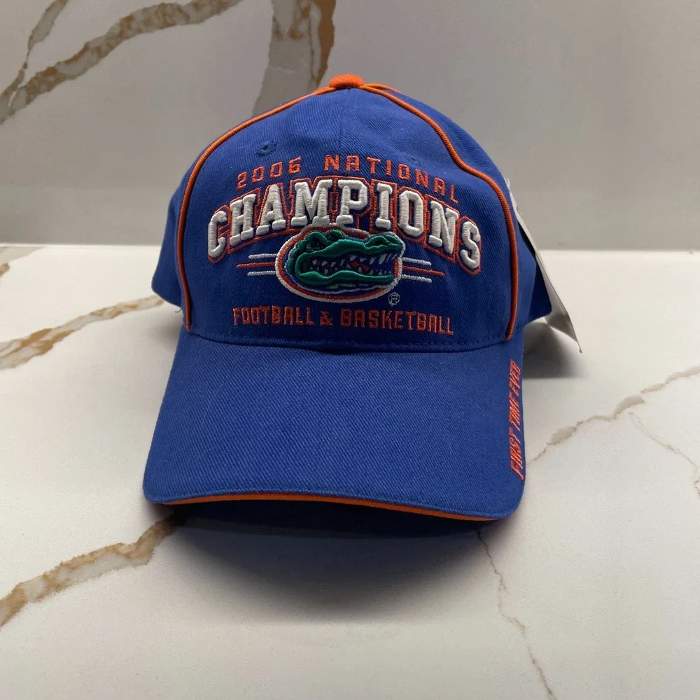Vintage 2006 Florida Gators National Champs Football Basketball Men SnapBack NWT